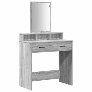 vidaXL Mesa de vestir Cinza Sonoma 79 x 41 x 140 cm