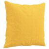 vidaXL Almofadas decorativas 2 pcs 40x40 cm tecido amarelo-claro