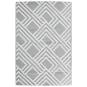 vidaXL Tapete de exterior 120x180 cm ARAKIL PP cinzento