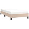vidaXL Estrutura de cama 90x200 cm couro artificial cappuccino