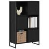 vidaXL Gabinete de Livros Carvalho Preto 68 x 30 x 108,5 cm