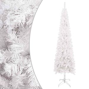 vidaXL &Aacute;rvore de Natal fina 180 cm branco