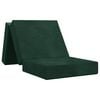 vidaXL Sof&aacute; Cama Dobr&aacute;vel 75 x 63 x 45 cm Verde-Escuro
