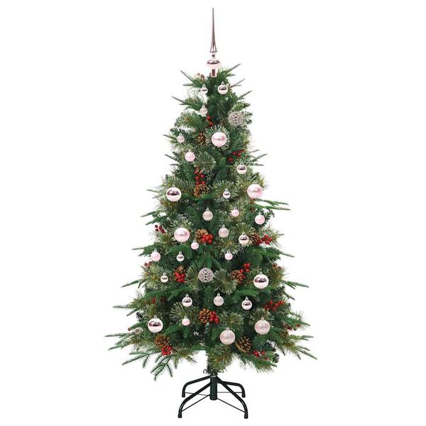vidaXL &Aacute;rvore de Natal Articulada Artificial Verde 150 cm PE e PVC