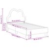 vidaXL Estrutura de Cama para Crian&ccedil;a com Cabeceira Cinzento-claro PU