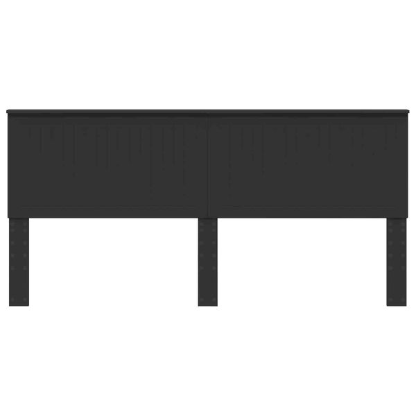 vidaXL Cabeceira Carvalho Preto 200 cm Madeira processada