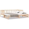 vidaXL Sof&aacute;-cama com gavet&atilde;o 90x200 cm madeira de pinho maci&ccedil;a
