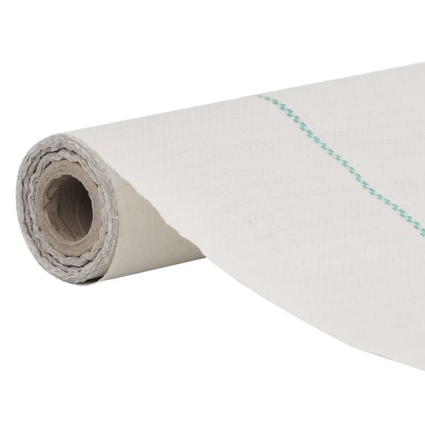 vidaXL Tela para ervas daninhas 4x10 m PP branco