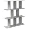 vidaXL Prateleira de Parede Cinzento Cimento 102 x 20 x 96 cm