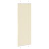 vidaXL Creme Plissada Cega 70x200 cm Largura Tecido 69,4 cm Poli&eacute;ster