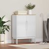 vidaXL Buffet FLORO Branco 70 x 30 x 70,5 cm Madeira de Pinho S&oacute;lido