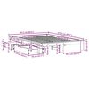 vidaXL Cama sem colch&atilde;o 140x190 cm madeira de pinho maci&ccedil;a branco