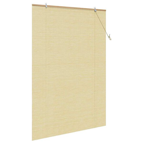 vidaXL Estores de rolo com cortinas Manual Natura 140 x 220 cm Bambu