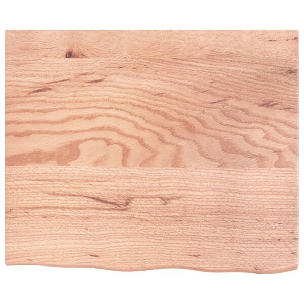 vidaXL Bancada p/ WC 60x50x2 cm madeira maci&ccedil;a tratada castanho-claro
