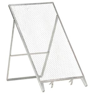 vidaXL Peneira de jardim a&ccedil;o galvanizado