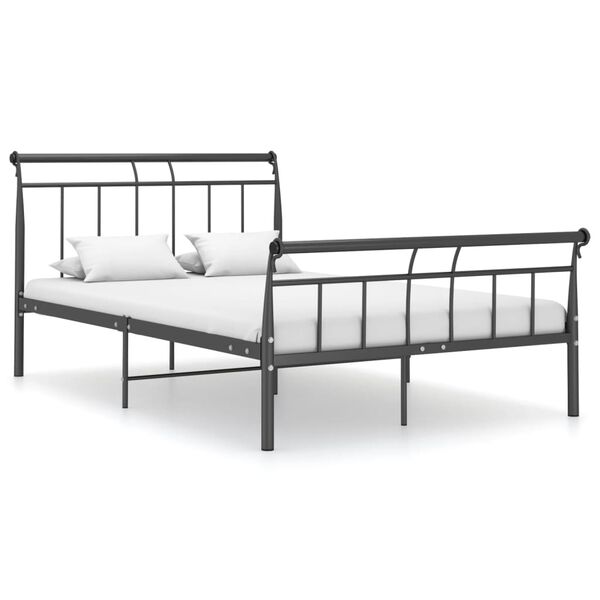 vidaXL Estrutura de cama 120x200 cm metal preto