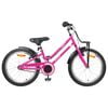 vidaXL Bicicleta Infantil 20 Polegadas para 6-11 Anos Preto Rosa