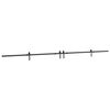 vidaXL Kit de ferragens para porta deslizante 427 cm a&ccedil;o preto