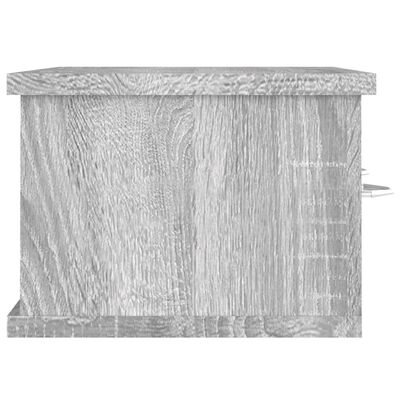 vidaXL Armário parede 60x26x18,5 cm derivados madeira cinzento sonoma