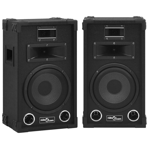 vidaXL Colunas de palco Hifi profissionais passivas 2 pcs 800 W preto