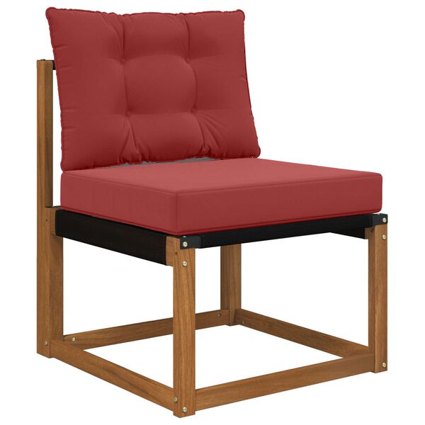 vidaXL Almofada para Sof&aacute; Externo 2 pcs vermelho tinto Poli&eacute;ster