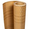 vidaXL Tela de varanda 1000x90 cm vime PE castanho-claro