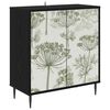 vidaXL Buffet GOTHA Carvalho Preto 69 x 33 x 76 cm