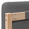 vidaXL Cabeceira estofada com cabeceira Marrom e Cinza Claro 200 cm