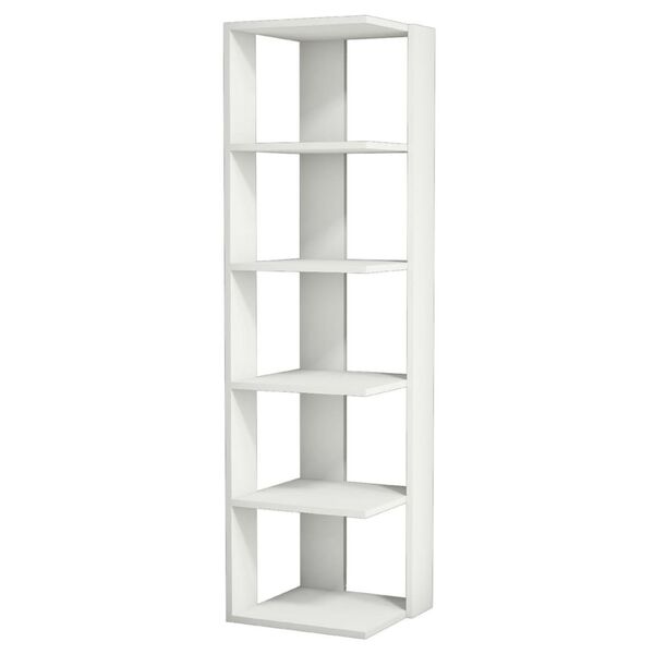 Homemania Estante Corner 41,8x41,8x160,8 cm branco