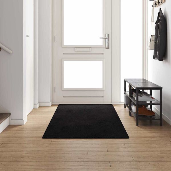 vidaXL Runner de Carpete Preto 100 x 300 cm 100% Polipropileno Tuft