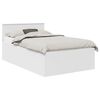 vidaXL Estrutura da Cama Branco 135 x 190 cm Derivados de Madeira