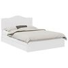 vidaXL Cama com Armazenamento Branco 140 x 190 cm Derivados de Madeira
