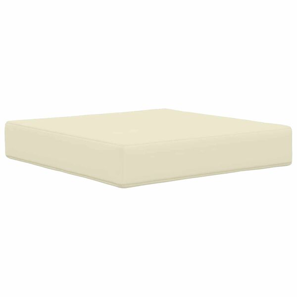 vidaXL Almofada para Sof&aacute; Externo 3 pcs Creme Poli&eacute;ster