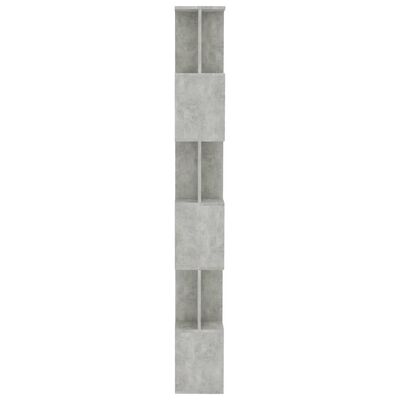 vidaXL Estante/divisória 80x24x192 cm contraplacado cinzento cimento