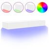 vidaXL M&oacute;veis de TV com luzes LED 2 pcs 60x35x15,5 cm branco