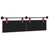 vidaXL Cabeceira Suspensa Riscas Vinho Vermelho 190 x 55 x 5 cm tecido