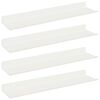 vidaXL Prateleira Flutuante 4 pcs Branco 40 x 9 x 2,5 cm A&ccedil;o