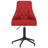 vidaXL Cadeiras de jantar girat&oacute;rias 2 pcs veludo vermelho tinto