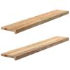 vidaXL Soleiras da janela 2 pcs 120x20x2cm carvalho maci&ccedil;o n&atilde;o tratado