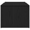 vidaXL Mesa de centro Carvalho Preto 90 x 45 x 35 cm