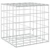 vidaXL Gabione com Fio de 3,5 mm e Malha de 10x10 cm 50x50x50 cm