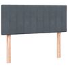 vidaXL Cama com molas/colch&atilde;o 120x210 cm veludo cinzento-escuro