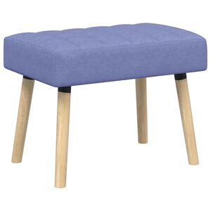vidaXL Banco com tufting em canal Azul Jeans 60 x 40 x 45 cm Tecido