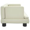 vidaXL Cama para c&atilde;es 60x40x30 cm couro artificial cor creme
