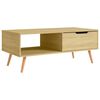 vidaXL Mesa de centro 100x49,5x43 cm derivados madeira carvalho sonoma