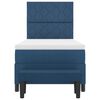 vidaXL Cama Box com cabeceira Azul 100 x 200 cm tecido