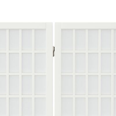 vidaXL Biombo dobrável com 6 painéis estilo japonês 240x170 cm branco