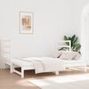 vidaXL Estrutura sof&aacute;-cama de puxar 2x(90x190) cm pinho maci&ccedil;o branco