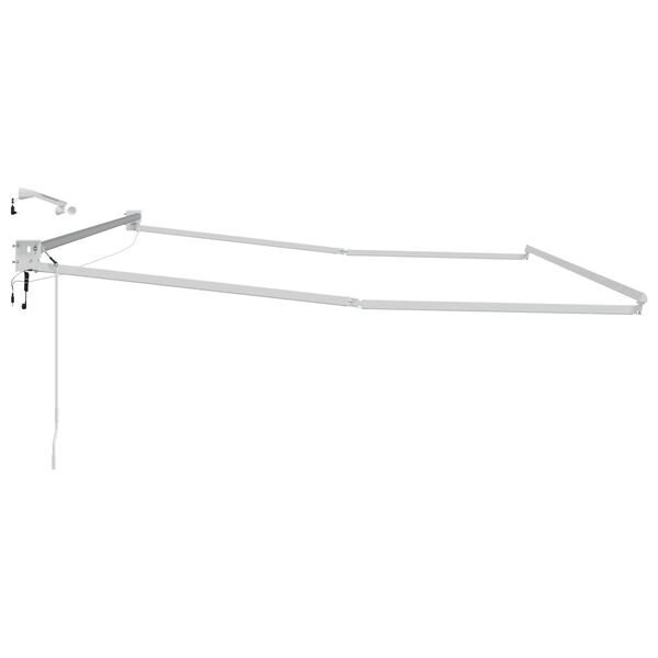 vidaXL Estrutura do Toldos Retr&aacute;teis El&eacute;tricos Branco 4 &times; 3 m Alum&iacute;nio