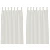 vidaXL Cortina de Voile 2 pcs Creme 175 x 140 cm Poli&eacute;ster